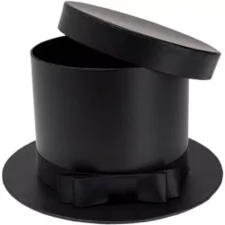 Pudełko Flower Box kapelusz czarny ROZETTE