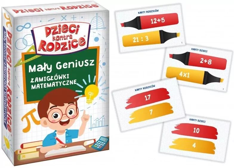 Mały geniusz. Łamigłówki matematyczne. Dzieci kontra Rodzice - tantis.pl