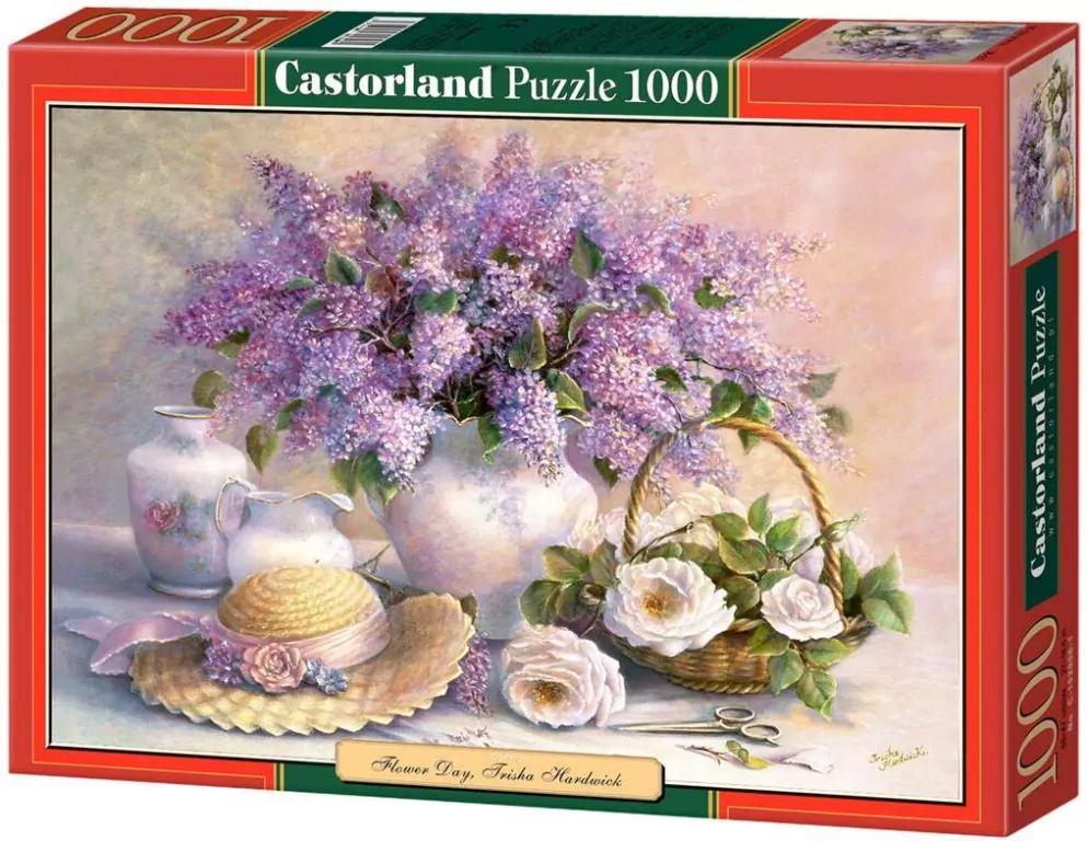 Puzzle 1000. Kwiaty i kapelusz - tantis.pl