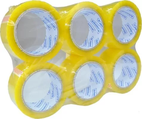 Taśma klejąca 48mmx91,4m przezroczysta, 6 sztuk