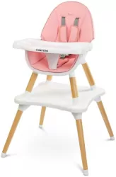 Caretero Krzesełko do karmienia Tuva różowe