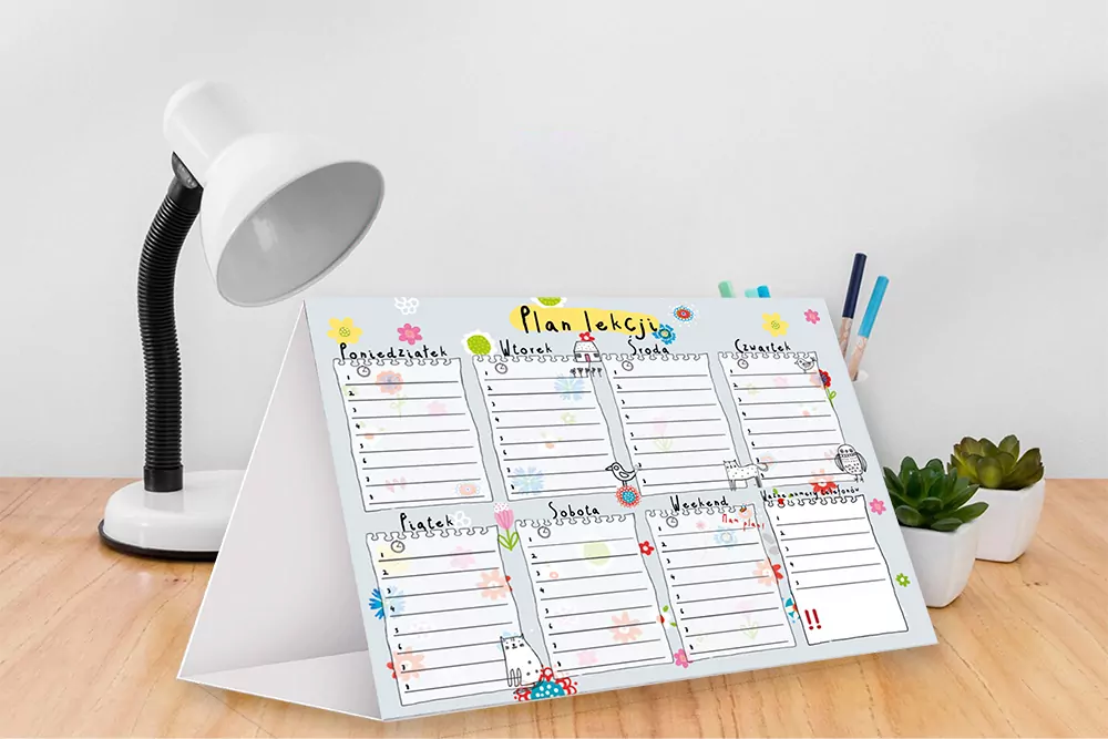 Planer tygodniowy - Łąka - tantis.pl