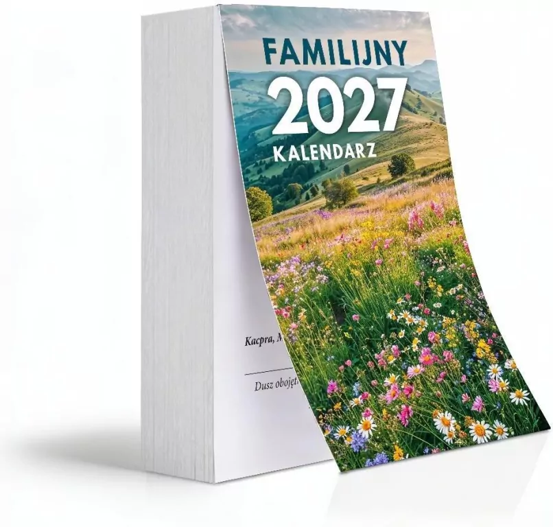 Kalendarz 2027 A6 zdzierak średni Familijny - tantis.pl