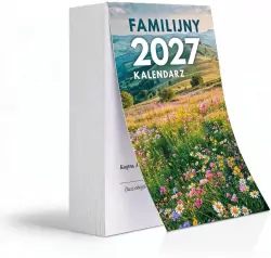 Kalendarz 2027 A6 zdzierak średni Familijny