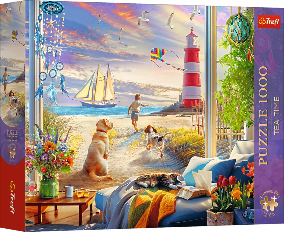 Puzzle 1000 Tea Time: Letnia bryza TREFL - tantis.pl