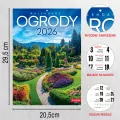 Kalendarz Ogrody 2026. A4 Wieloplanszowy - tantis.pl