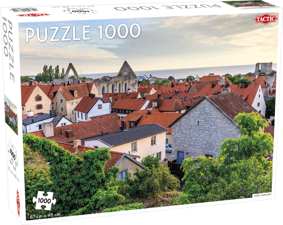 Tactic. Puzzle 1000. Visby, Gotland - tantis.pl