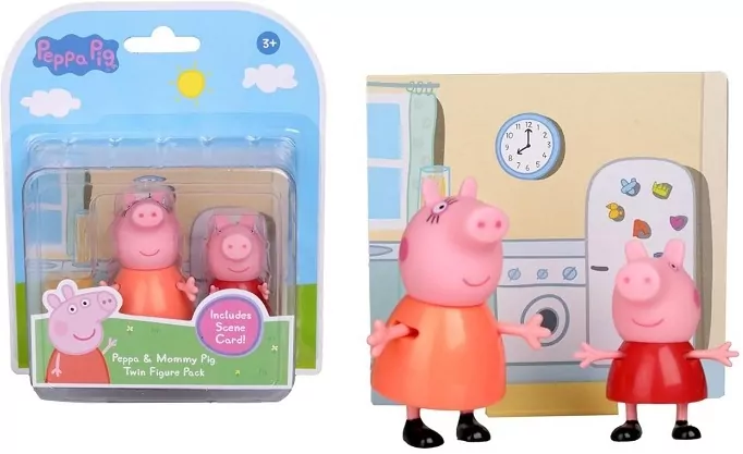 *****PEPPA 2 figurki Peppa + mama Peppy D4105 /8 - tantis.pl