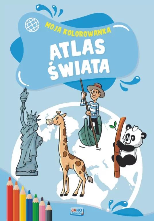 Atlas świata. Moja kolorowanka - tantis.pl
