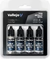 Vallejo: 77.270 - True Metallic Metal - Obsidian Black Paint Set (4) - tantis.pl