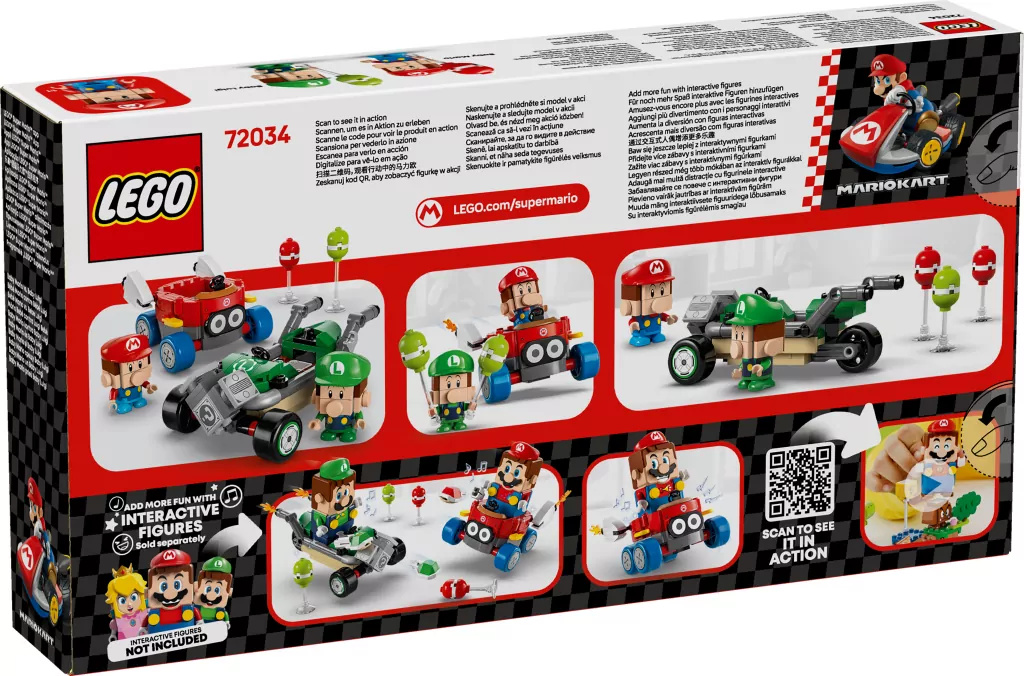 LEGO® Super Mario. Mario Kart™ – Baby Mario kontra Baby Luigi 72034 - tantis.pl