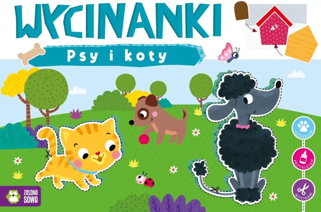 Wycinanki. Psy i koty - tantis.pl