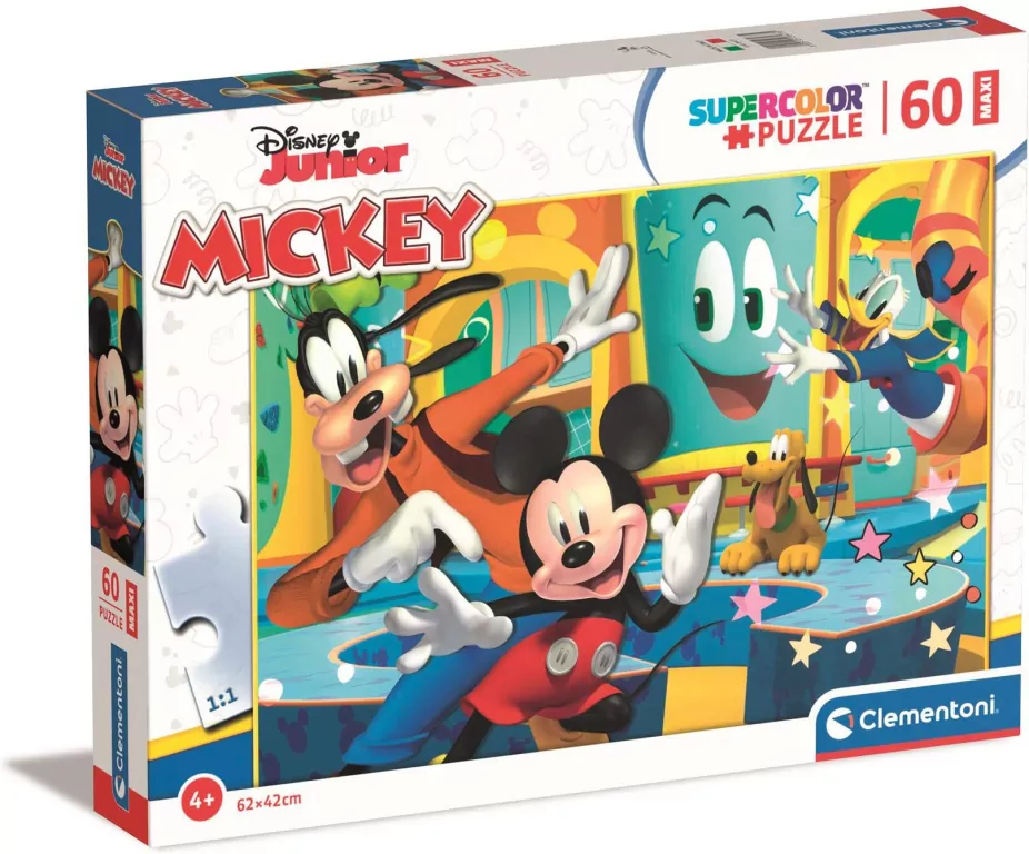 Puzzle 60 Maxi Super Kolor Mickey - tantis.pl