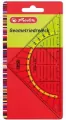 Ekierka z kątomierzem 16cm HERLITZ - tantis.pl