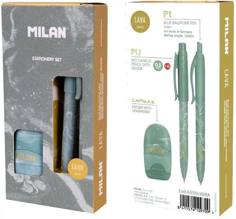 Zestaw prezentowy Lava zielony MILAN - tantis.pl