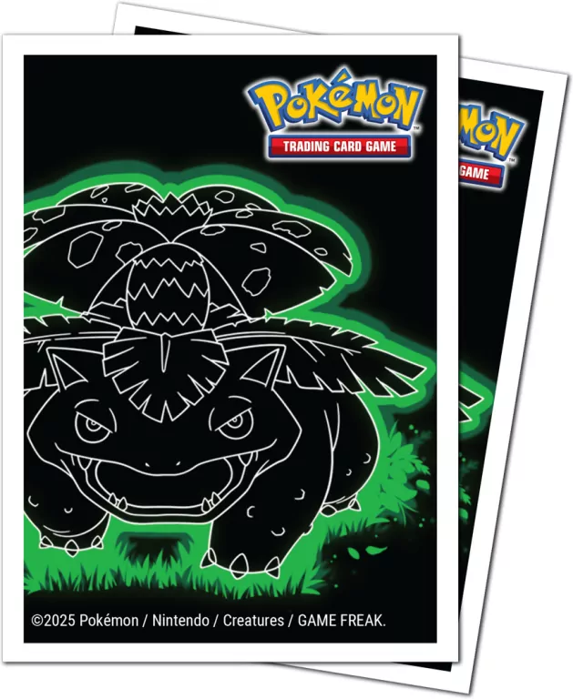 Ultra Pro: Pokémon - Apex Deck Protector Sleeves - Neon Kanto - Venusaur - tantis.pl