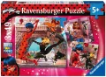 Puzzle 3x49. Miraculum. Biedronka i Czarny Kot - tantis.pl