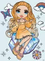 Malowanie po numerach - Rainbow High Poppy Rowan - tantis.pl