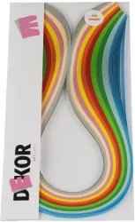 Paski do quillingu 3mmx42cm kolorowe 200szt