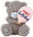 Miś - Happy Birthday z balonem 11cm - tantis.pl