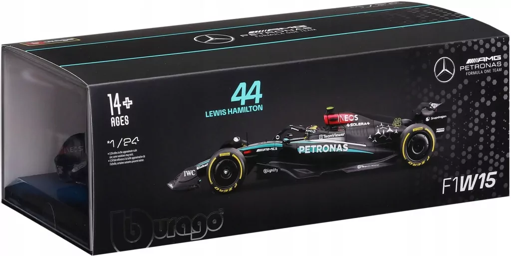 Formula With Helmet & Plastic Stand Mercedes-Amg - tantis.pl