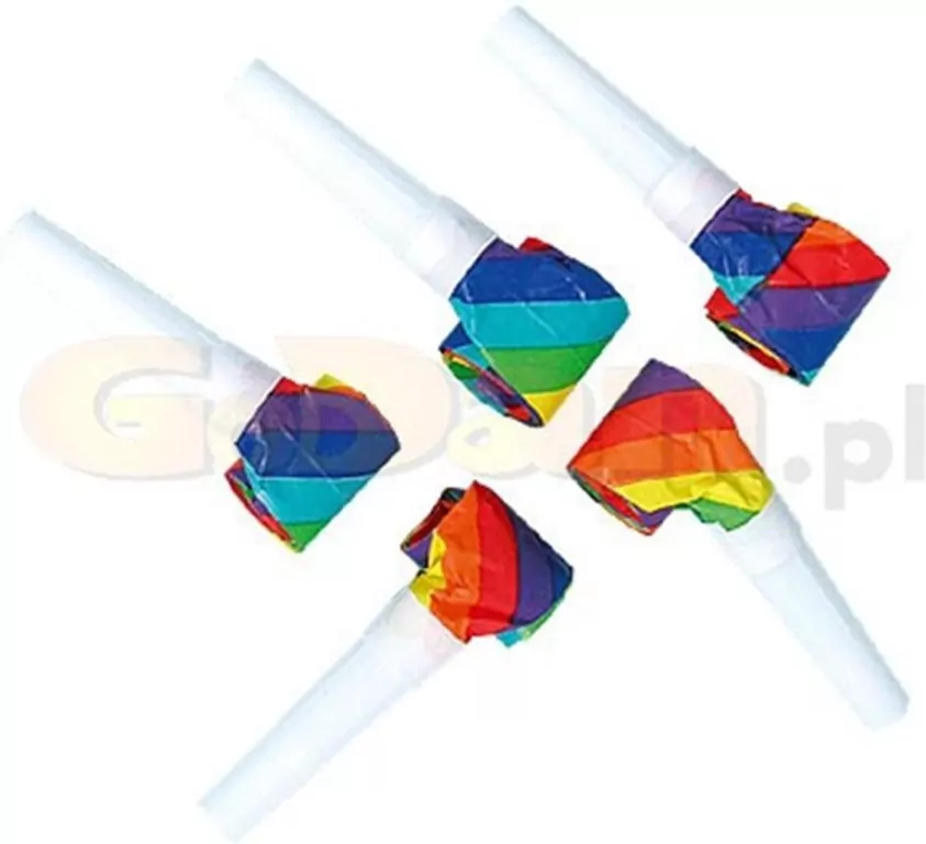 Zestaw 6 trąbek papierowych - tantis.pl