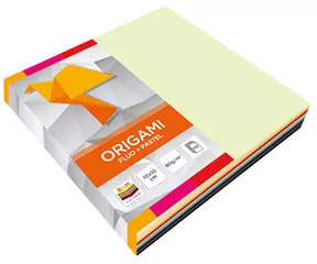 Origami 10x10cm. Fluo Pastele - tantis.pl