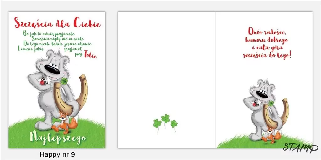 Karnet Happy B6 + koperta wzór nr 09 - tantis.pl