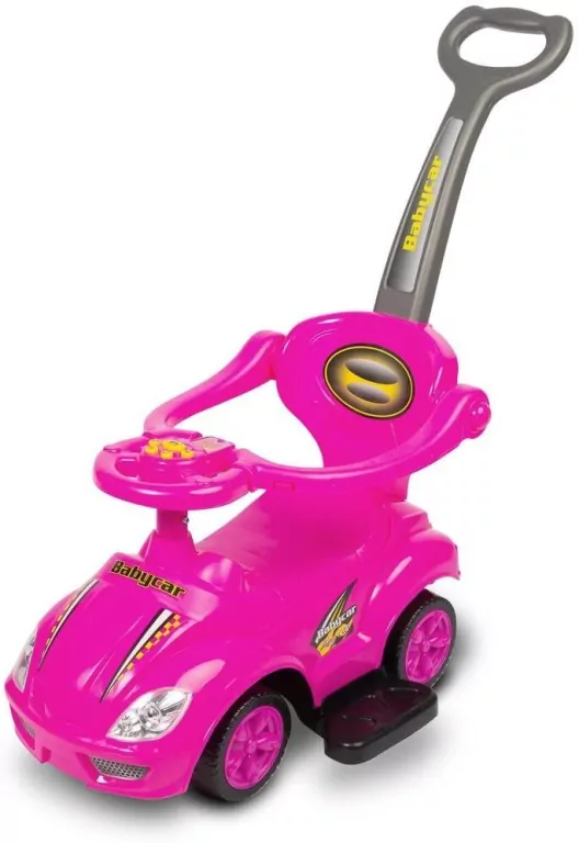 Jeździk Race Car 2w1 z dźwiękiem pink - tantis.pl