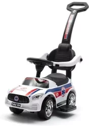 Jeździk z rączką Ambulance biały dźwięk