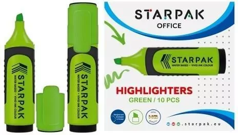 Zakreślacz zielony (10szt) - tantis.pl