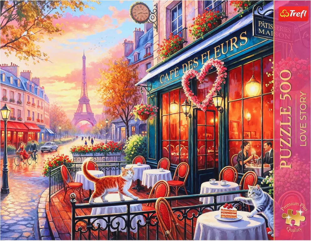 Trefl. Miłość w Paryżu. Puzzle 500. Love Story - tantis.pl