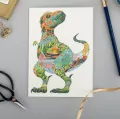 Karnet A100 B6 + koperta Tyranozaur - tantis.pl