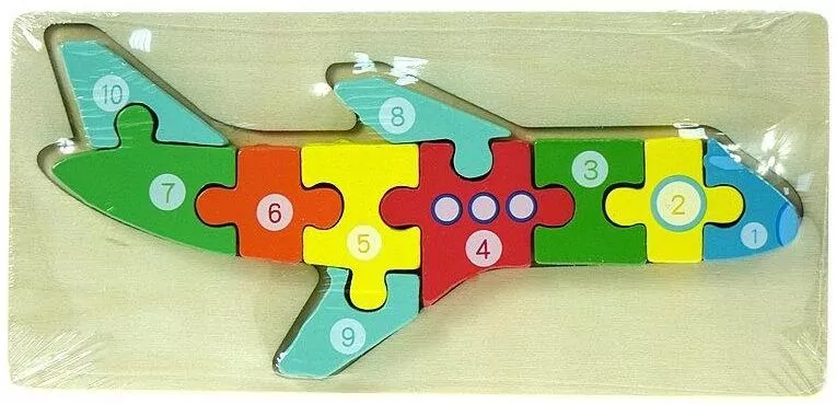 Puzzle drewniane Samolot - tantis.pl