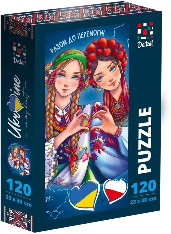 Puzzle 120 Ukraina i Polska - tantis.pl