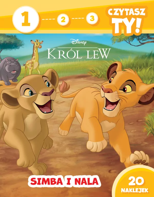1, 2, 3, czytasz ty! Poziom 1. Simba i Nala - tantis.pl