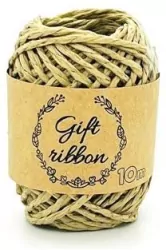 Sznurek papierowy 10mx2mm beżowy