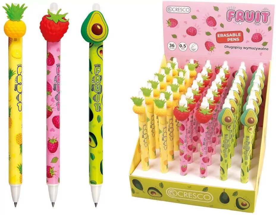 Długopis wymazywalny Fruit (36szt) - tantis.pl