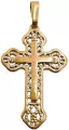 Zawieszka Krzyżyk Pozłacany 32x20mm - tantis.pl