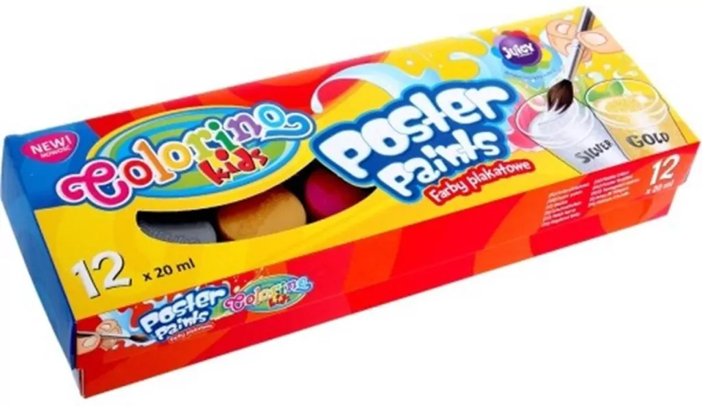 Farby plakatowe Colorino, 12 kolorów - tantis.pl