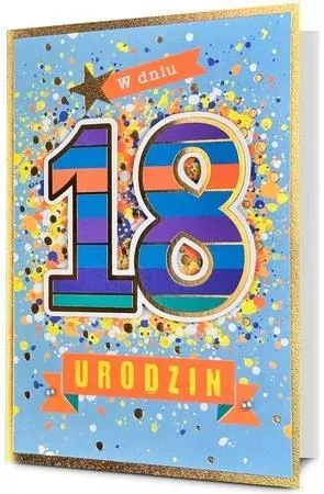 Karnet Urodziny Osiemnastka - tantis.pl