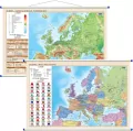 Mapa ścienna. Europa polityczno-fizyczna dwustronna 1:12 000 000 - tantis.pl