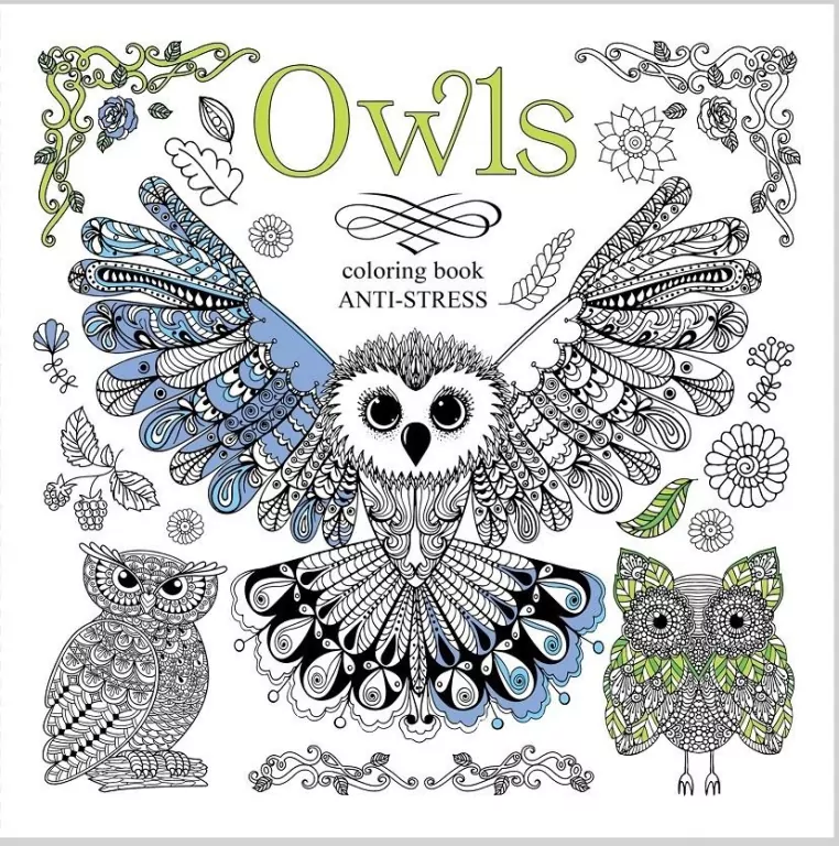 Kolorowanka antystresowa Owls - tantis.pl