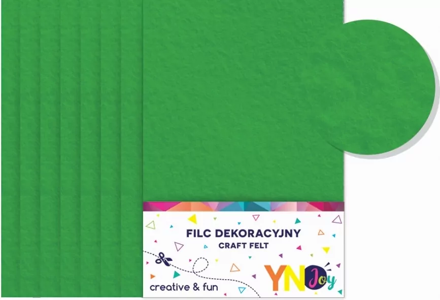 Filc dekoracyjny zielony YNJ NOSTER - tantis.pl