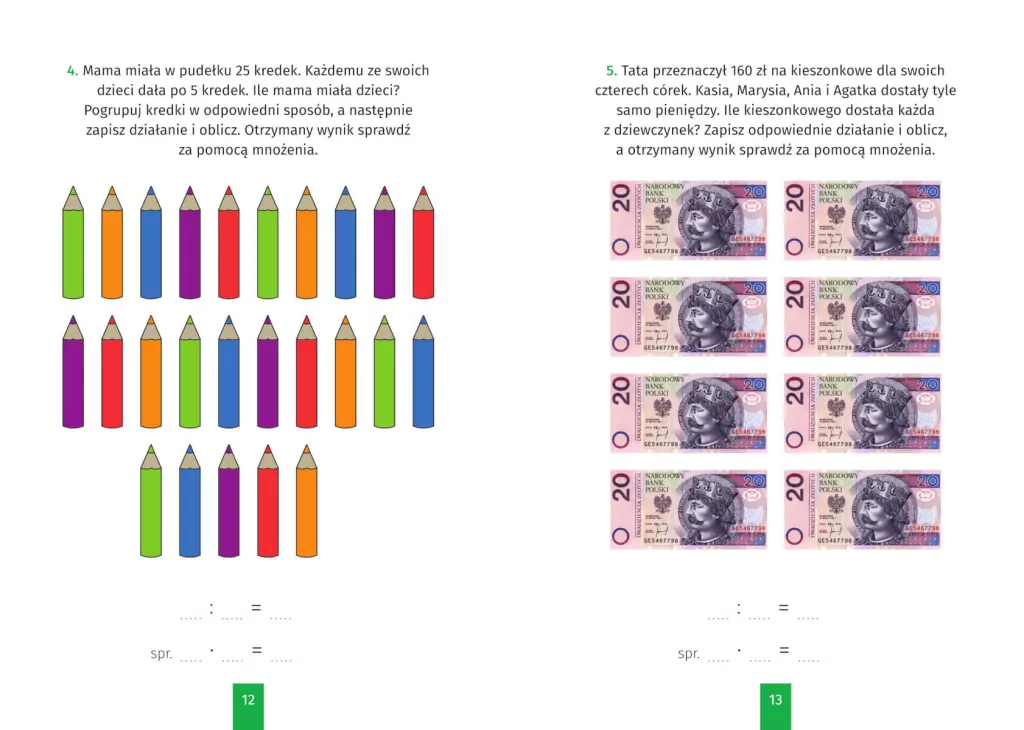 Matematyka. Dzielenie. Zeszyt ćwiczeń dla klas I-III - tantis.pl