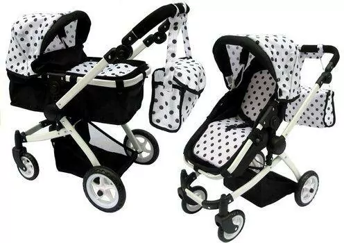 Wózek dla lalek Alice. Spacerówka 2w1 - tantis.pl