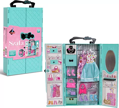 Garderoba z wyposażeniem, niebieska 113074 ASKATO - tantis.pl