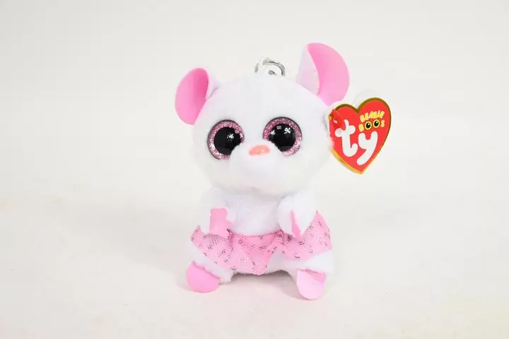 Beanie Boos Nina Biała ballerina mysz 8,5 cm - tantis.pl