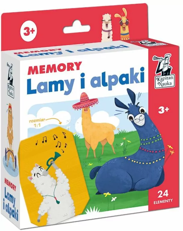 Lamy i alpaki. Memory. Kapitan Nauka - tantis.pl
