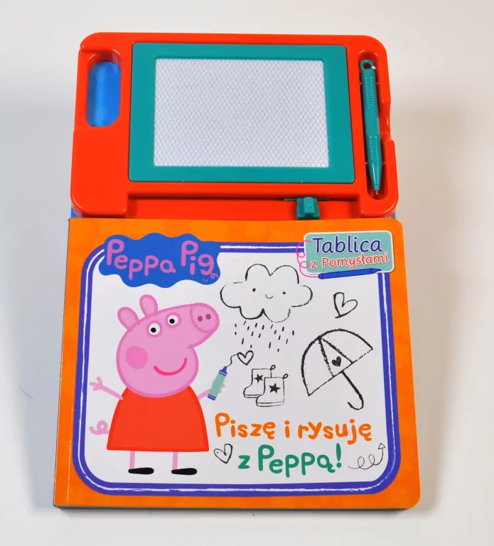 Peppa Pig. Tablica z Pomysłami cz. 1 Pisze i rysuję z Peppą - tantis.pl